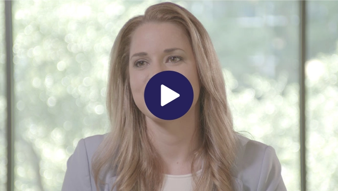 Image leads to video of Dr Scherber explaining how to monitor for signs of advanced PV.