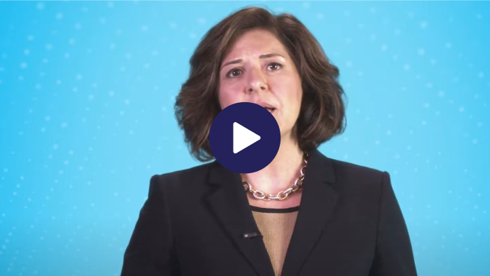 Image leads to video of Dr Shammo talking about identifying patients with advanced PV.